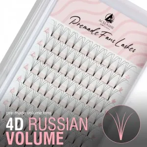 Premium 4D Premade Volume Fans Short Stem Fanned Volume Lashes