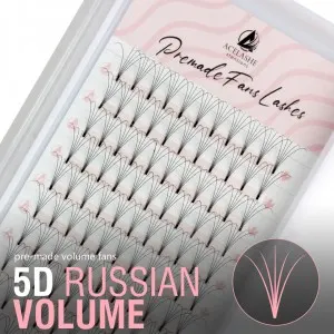 Premium 5D Premade Volume Fans Short Stem Premade Fanned Lashes