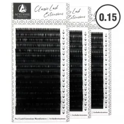 Acelashes®  0.15 Wholesale Classic Lash Extensions Premium Lashes Suppliler WCL15