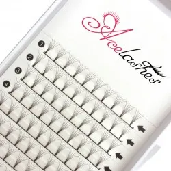 High quality premade 6D fan lashes wholesaler C Curl 9mm
