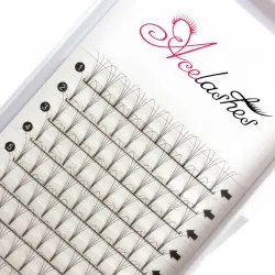 Pre fanned 4D volume lashes D Curl 13mm